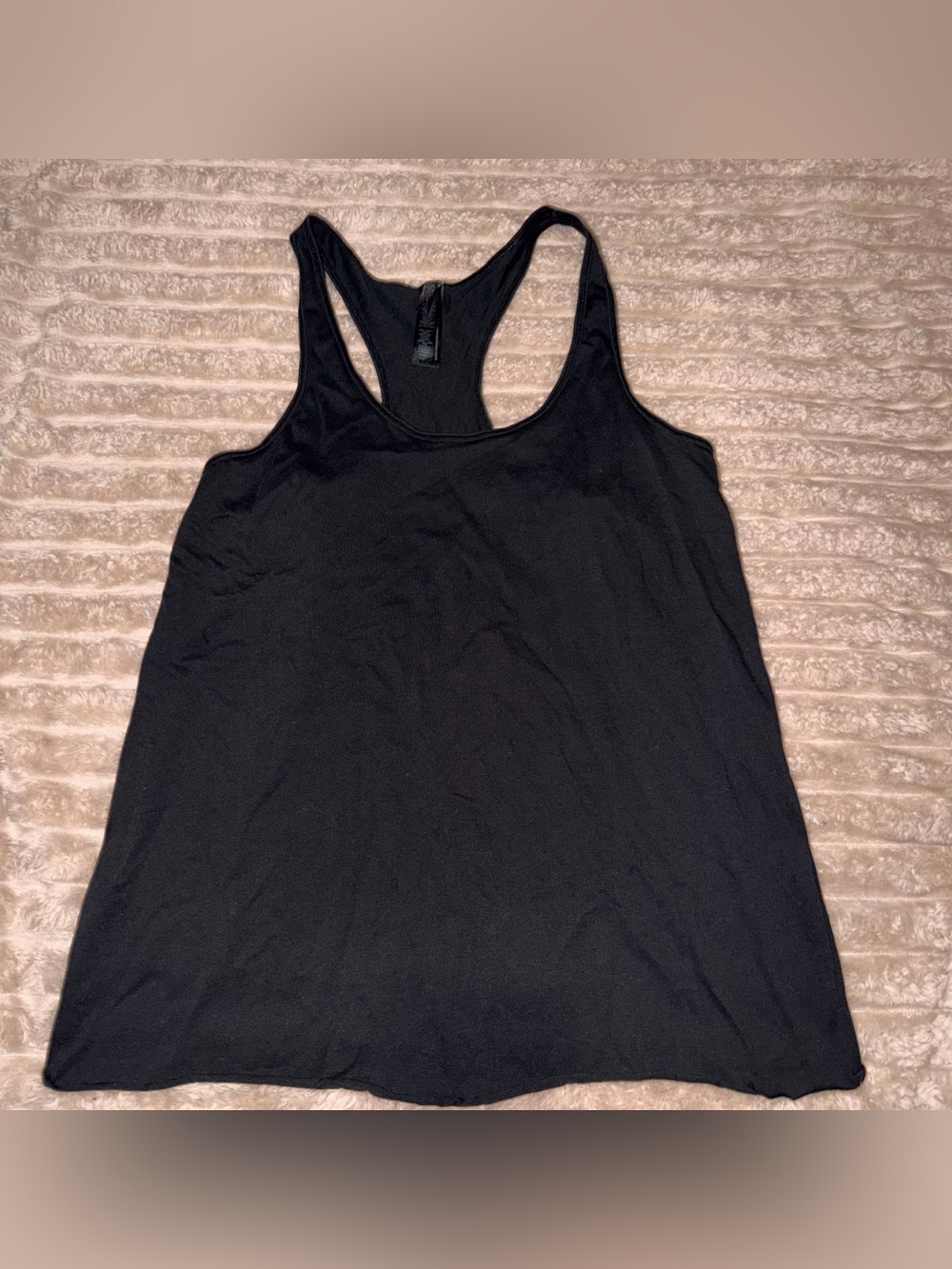 SKIMS Black Racerback Tank Top